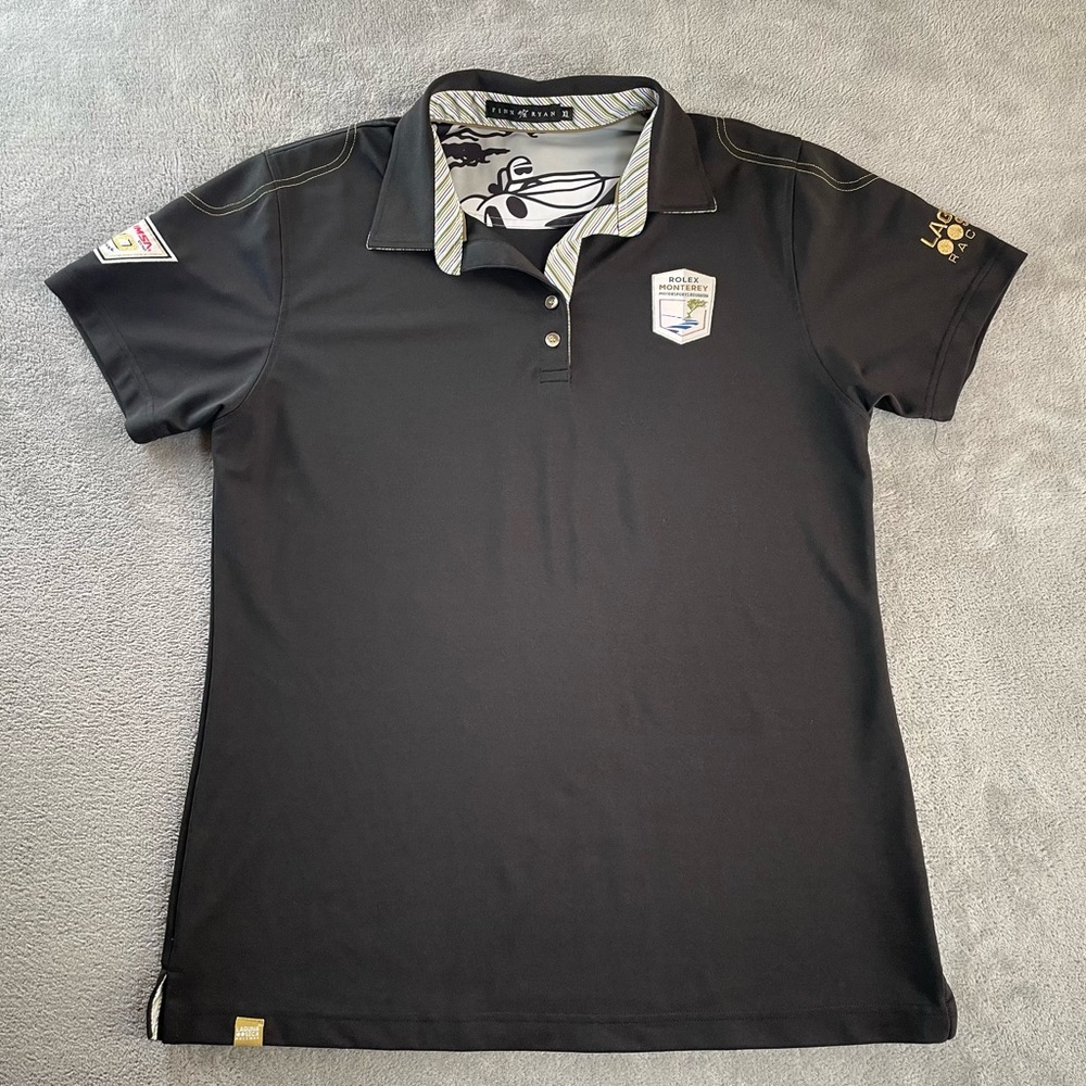 Finn Ryan Laguna Seca 2019 Monterey Motorsports Polo Golf Shirt Racing Women XL